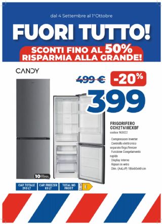 FRIGO CANDY CCH2T618EXBF